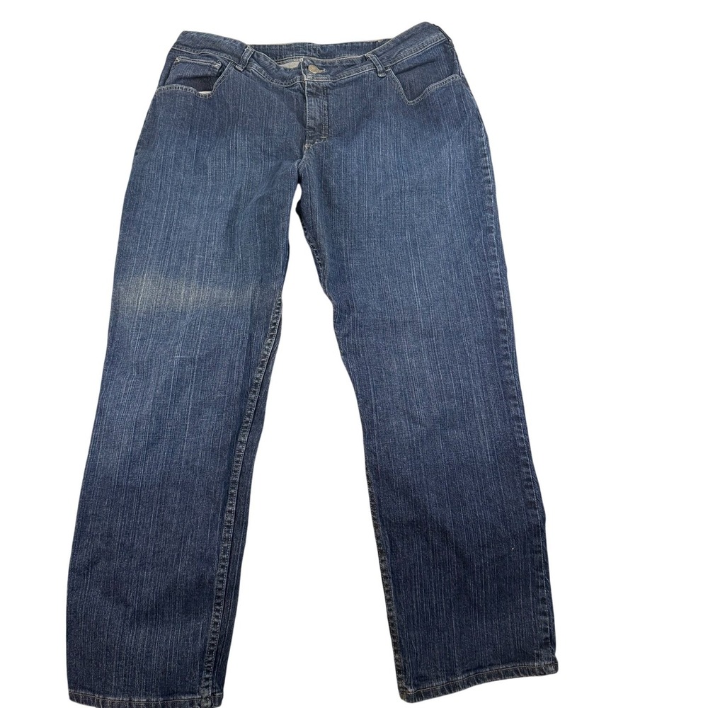 Lee Relaxed Fit Women Jeans Size 22W Medium Wash Denim Straight Leg
